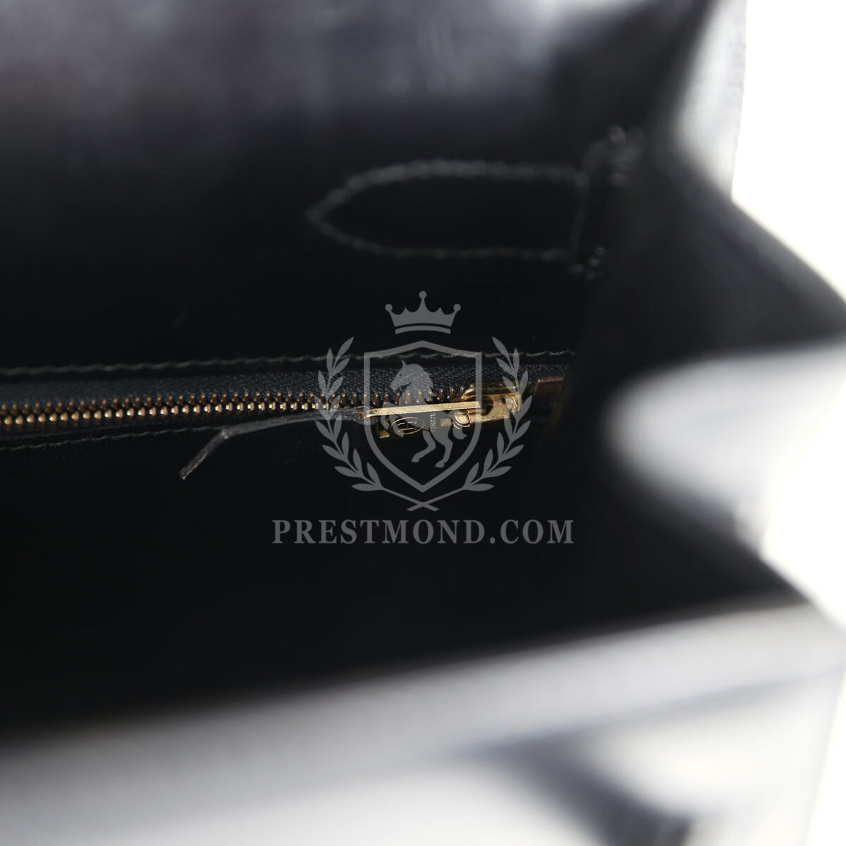 Vintage Hermes Kelly Sellier 35 Black Box GHW — изображение 9