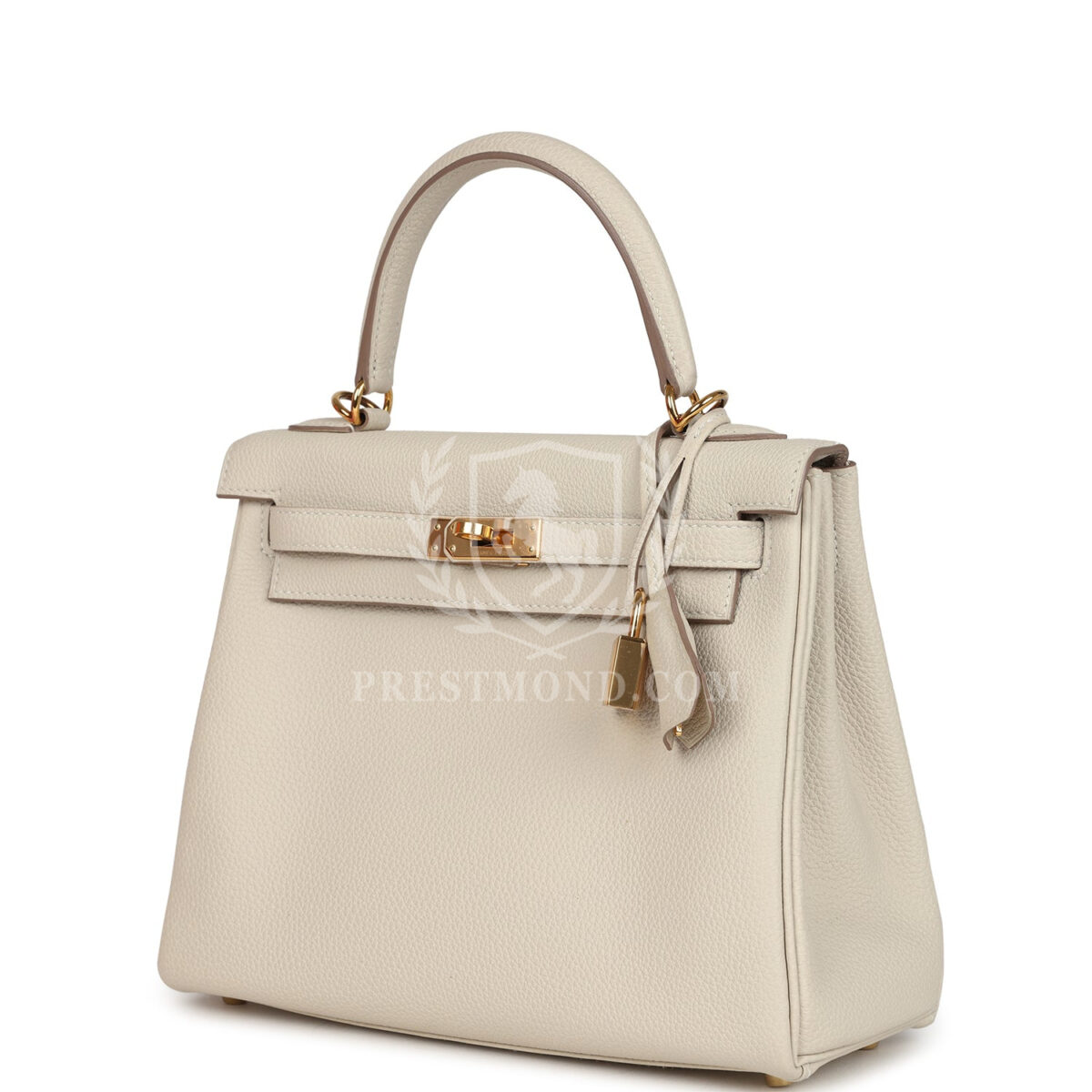 Hermes Special Order (HSS) Kelly Retourne 25 Craie Togo GHW — изображение 5