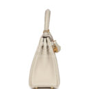 Hermes Special Order (HSS) Kelly Retourne 25 Craie Togo GHW