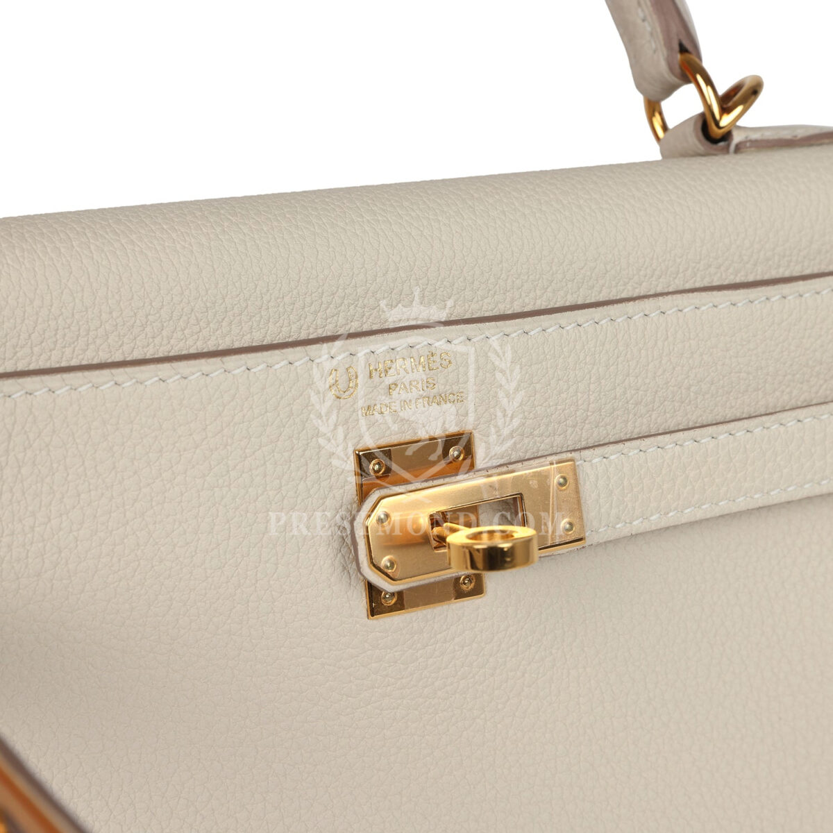 Hermes Special Order (HSS) Kelly Retourne 25 Craie Togo GHW — изображение 7