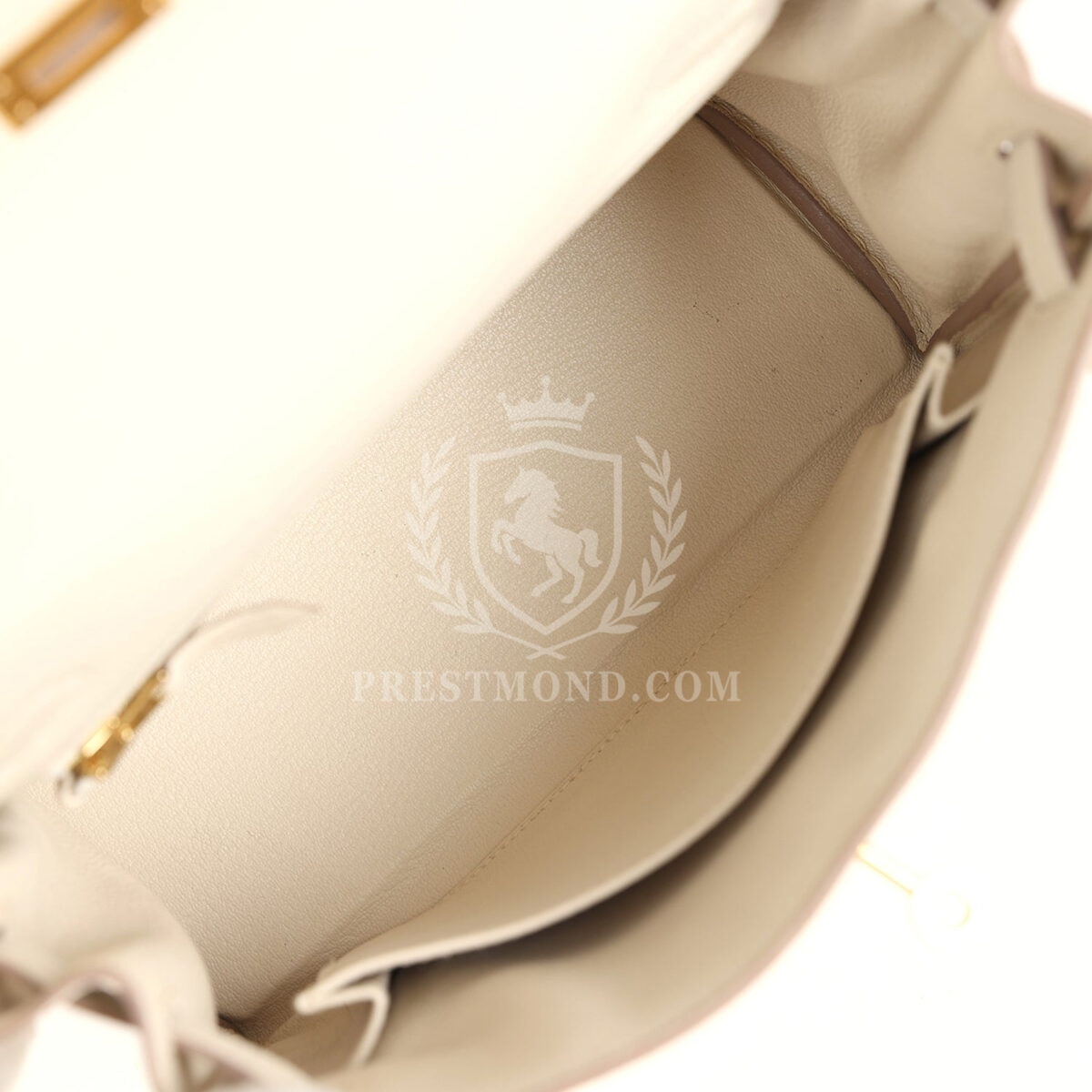 Hermes Special Order (HSS) Kelly Retourne 25 Craie Togo GHW — изображение 8