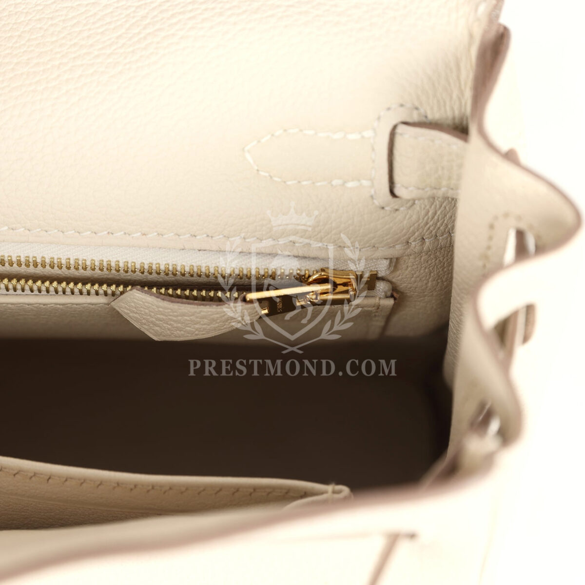 Hermes Special Order (HSS) Kelly Retourne 25 Craie Togo GHW — изображение 9