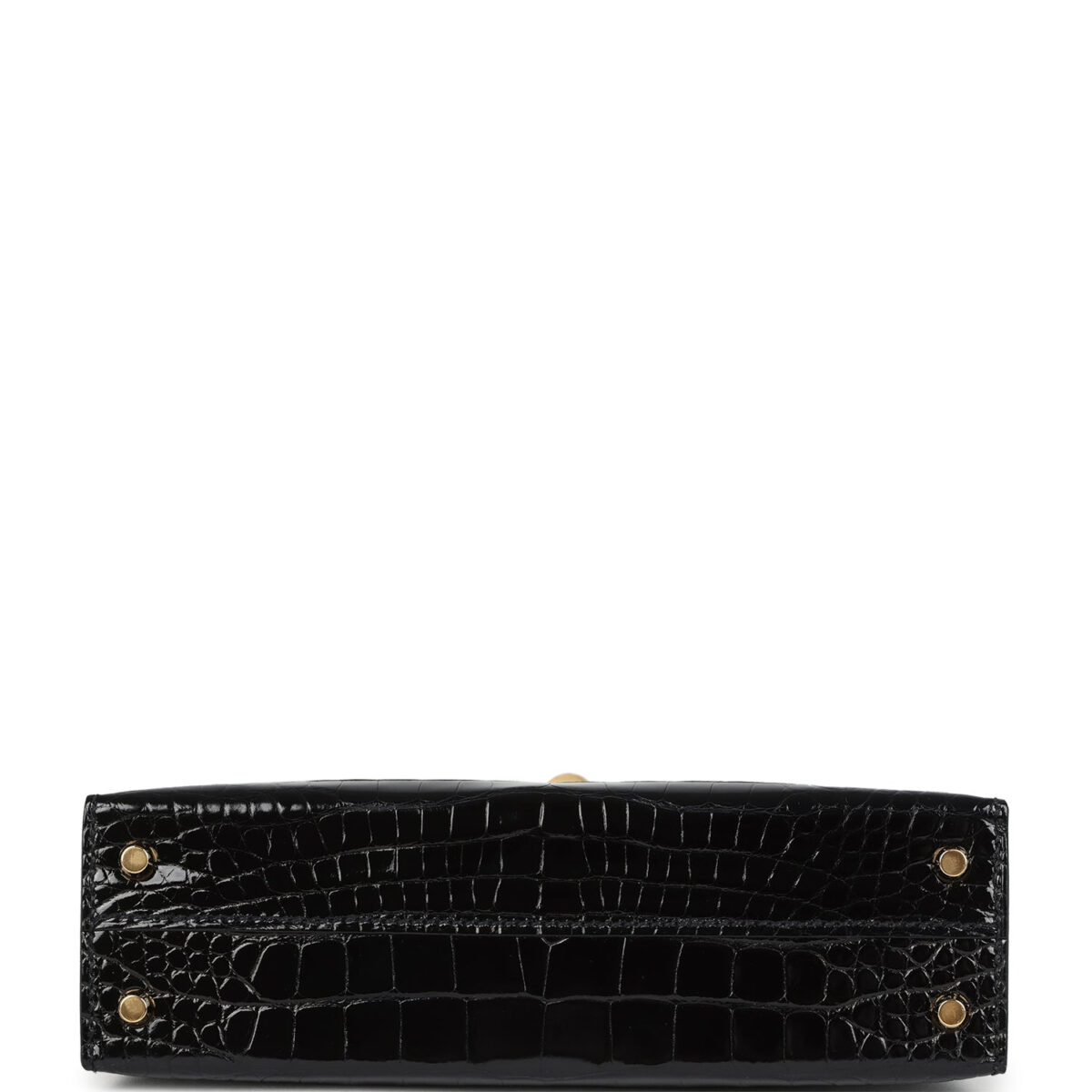Hermes Kelly Sellier 20 Black Shiny Alligator GHW — изображение 6