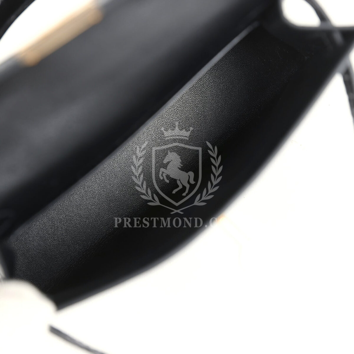 Hermes Kelly Sellier 20 Black Shiny Alligator GHW — изображение 8
