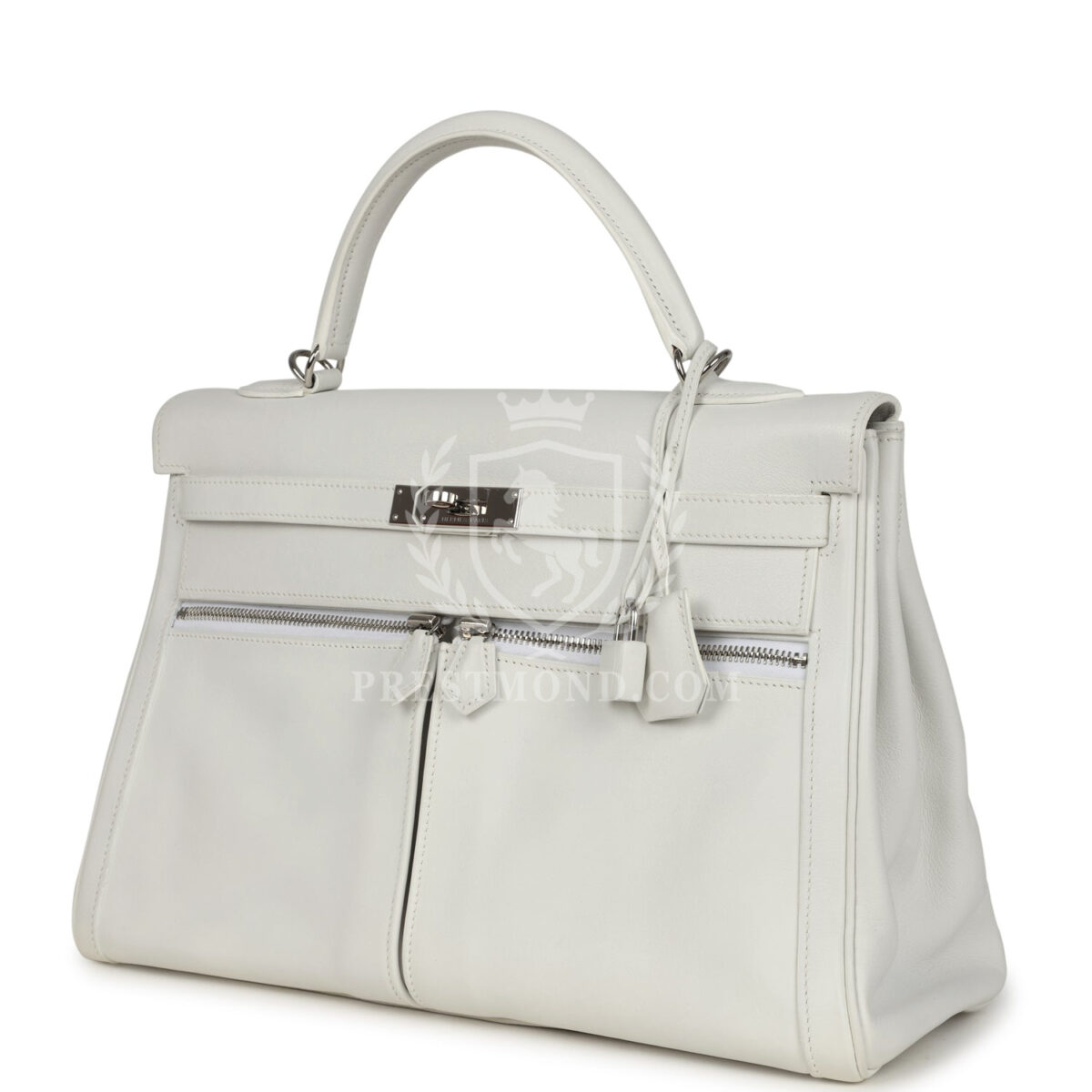 Hermes Kelly Lakis 35 White Swift PHW — изображение 5