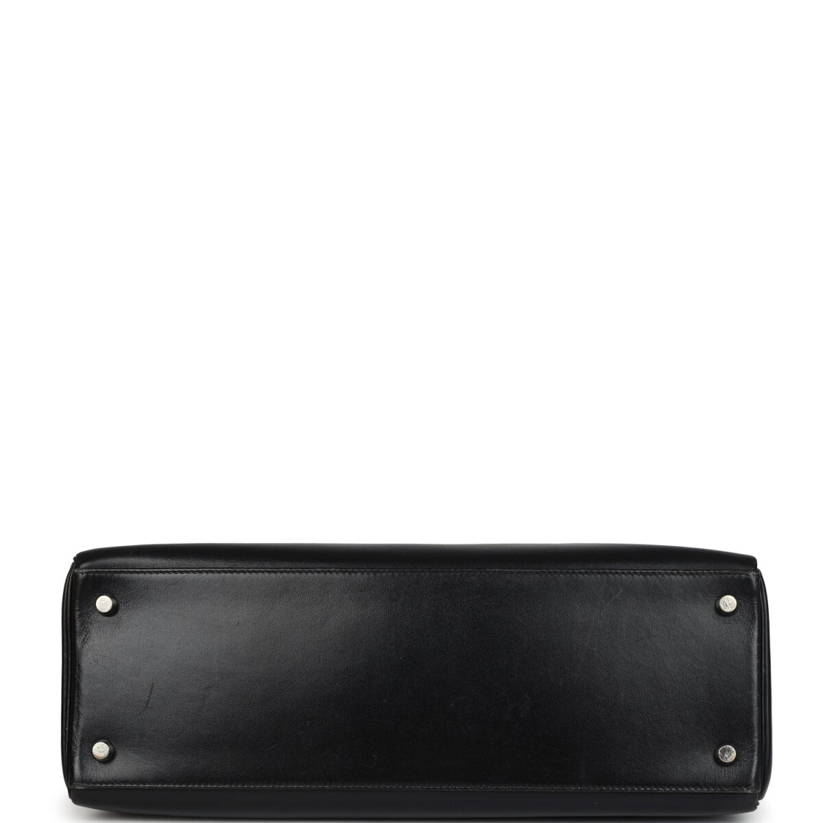 Vintage Hermes Kelly 35 Retourne Black Box Calfskin PHW — изображение 6