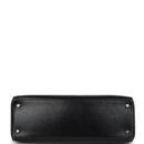 Vintage Hermes Kelly 35 Retourne Black Box Calfskin PHW