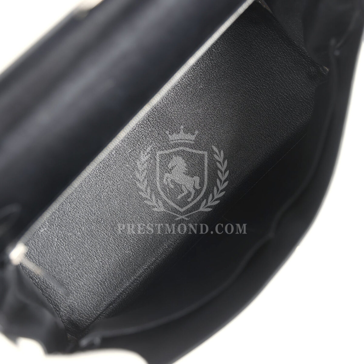 Vintage Hermes Kelly 35 Retourne Black Box Calfskin PHW — изображение 8