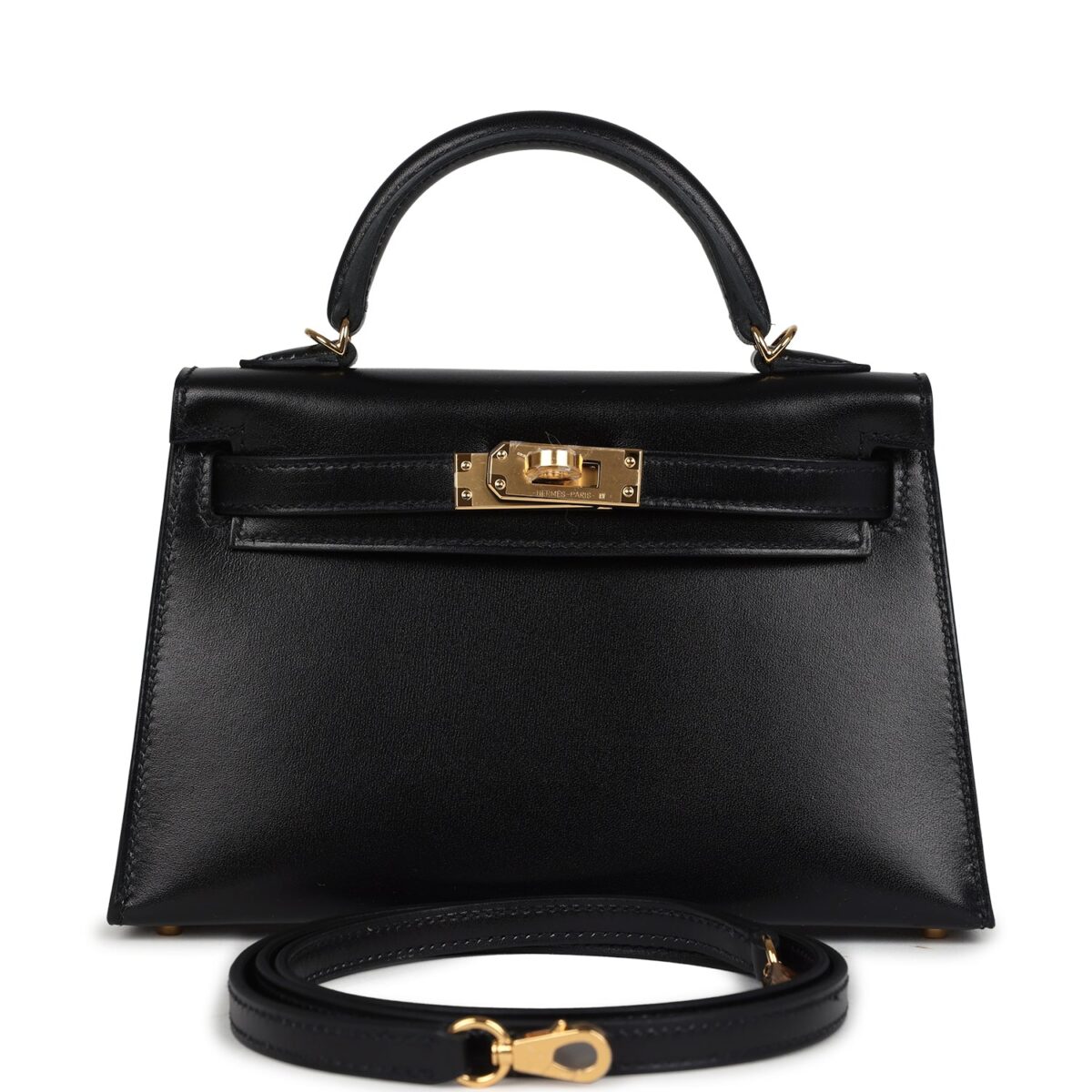 Hermes Kelly Sellier 20 Black Box GHW