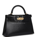 Hermes Kelly Sellier 20 Black Box GHW