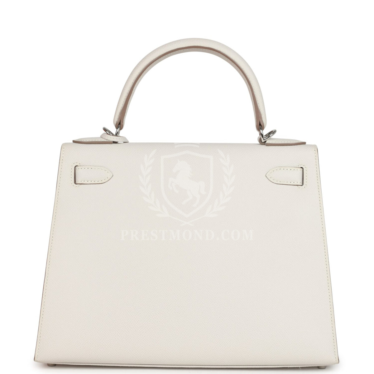 Hermes Kelly Sellier 28 Gris Pale Epsom PHW — изображение 4