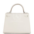 Hermes Kelly Sellier 28 Gris Pale Epsom PHW
