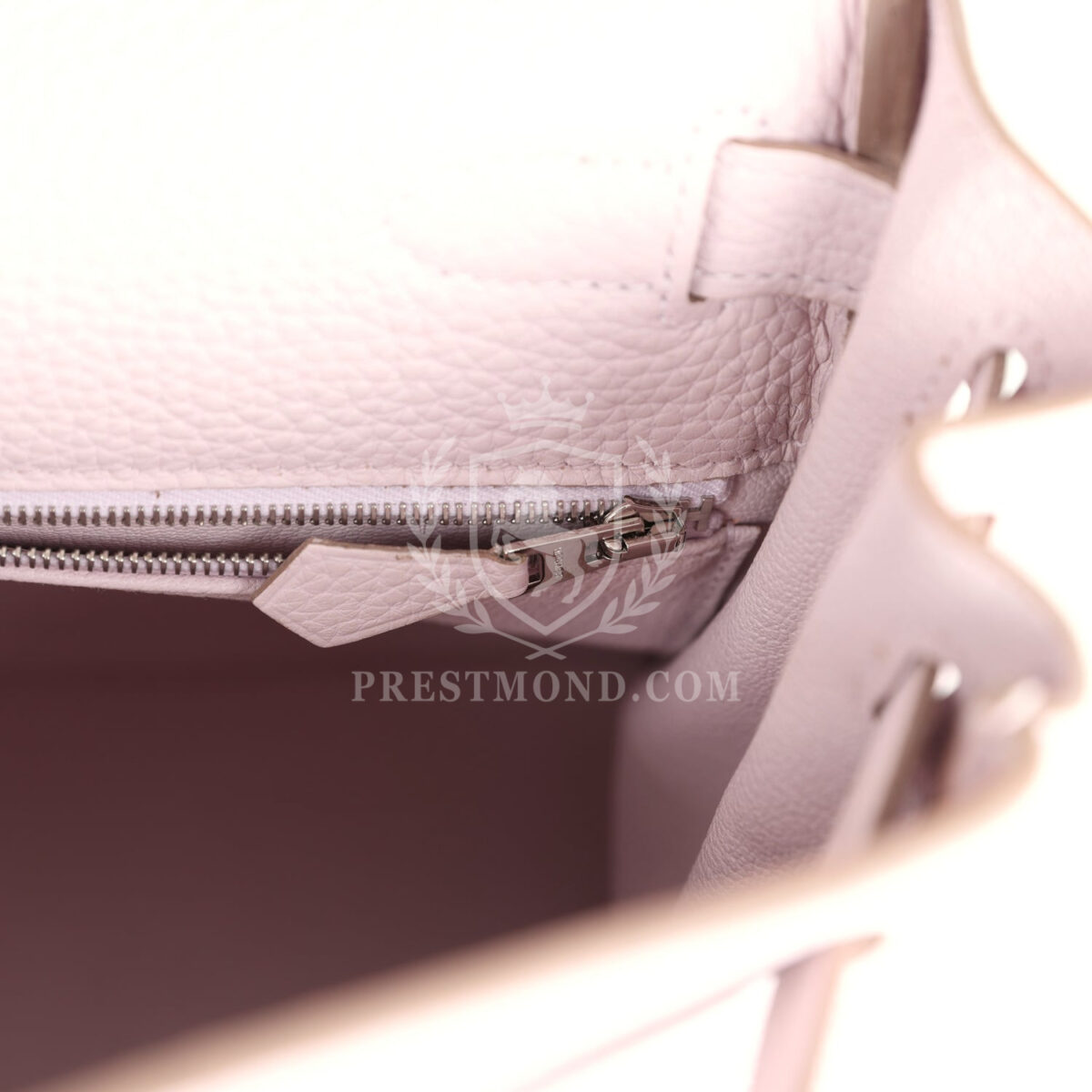 Hermes Kelly Retourne 28 Mauve Pale Clemence PHW — изображение 9