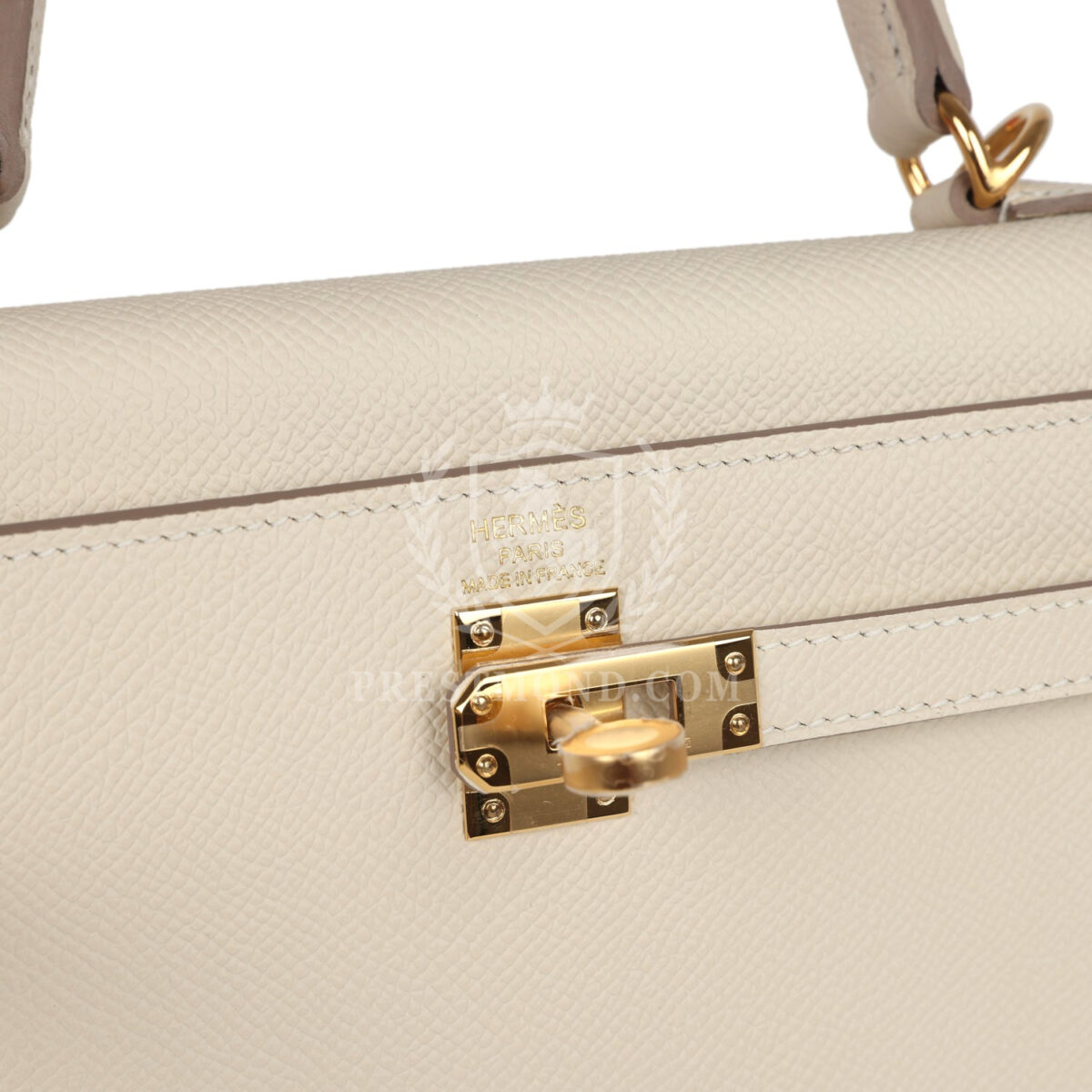 Hermes Kelly Sellier 25 Craie Epsom GHW — изображение 7