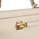 Hermes Kelly Sellier 25 Craie Epsom GHW