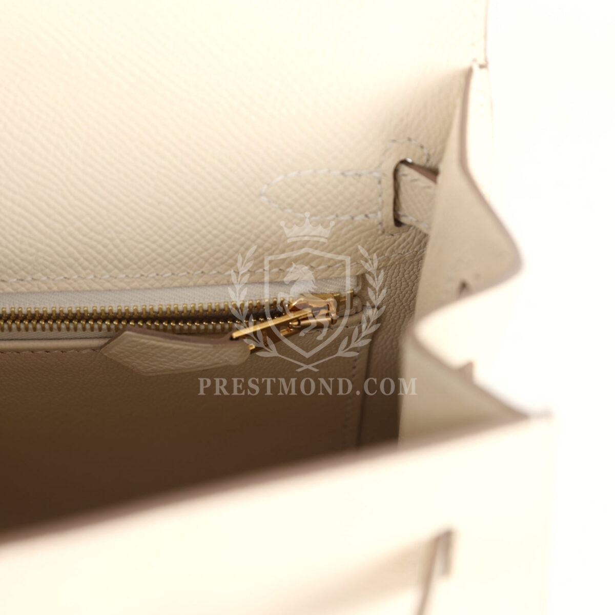 Hermes Kelly Sellier 25 Craie Epsom GHW — изображение 9