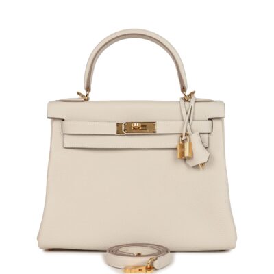Hermes Kelly Retourne 28 Craie Togo GHW
