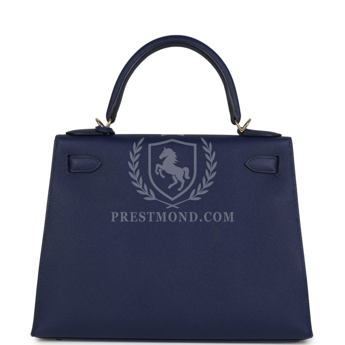 Hermes Special Order (HSS) Kellygraphie Kelly Sellier 28 "Lettre B" Bleu Nuit Epsom PBHW — изображение 4