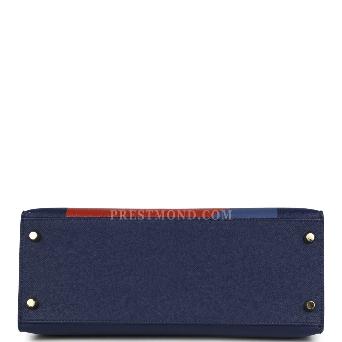 Hermes Special Order (HSS) Kellygraphie Kelly Sellier 28 "Lettre B" Bleu Nuit Epsom PBHW — изображение 6