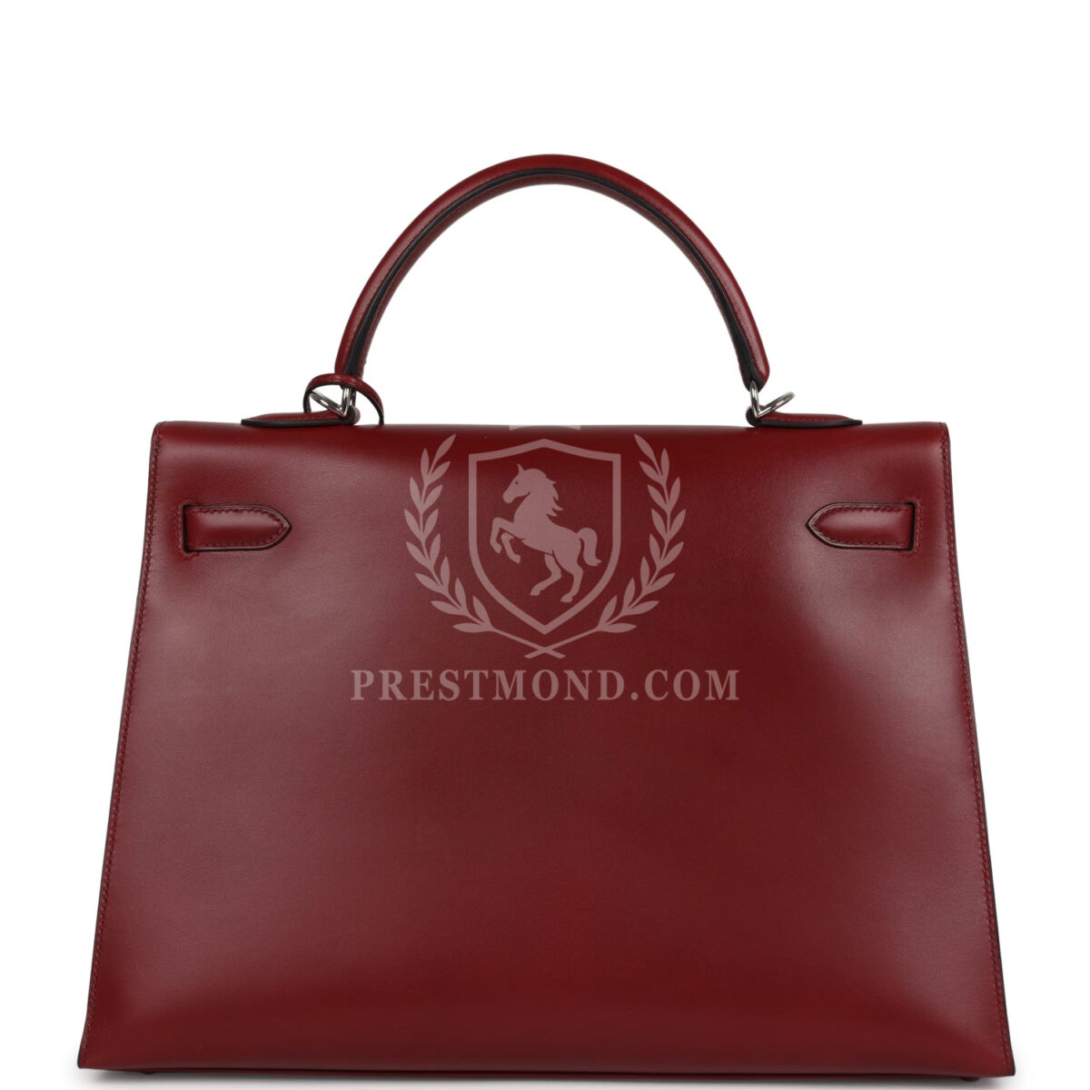 Vintage Hermes Kelly Sellier 35 Rouge H Box PHW — изображение 4