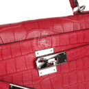 Hermes Kelly Retourne 28 Rose Extreme Matte Alligator PHW