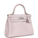 Hermes Kelly Retourne 28 Mauve Pale Clemence PHW