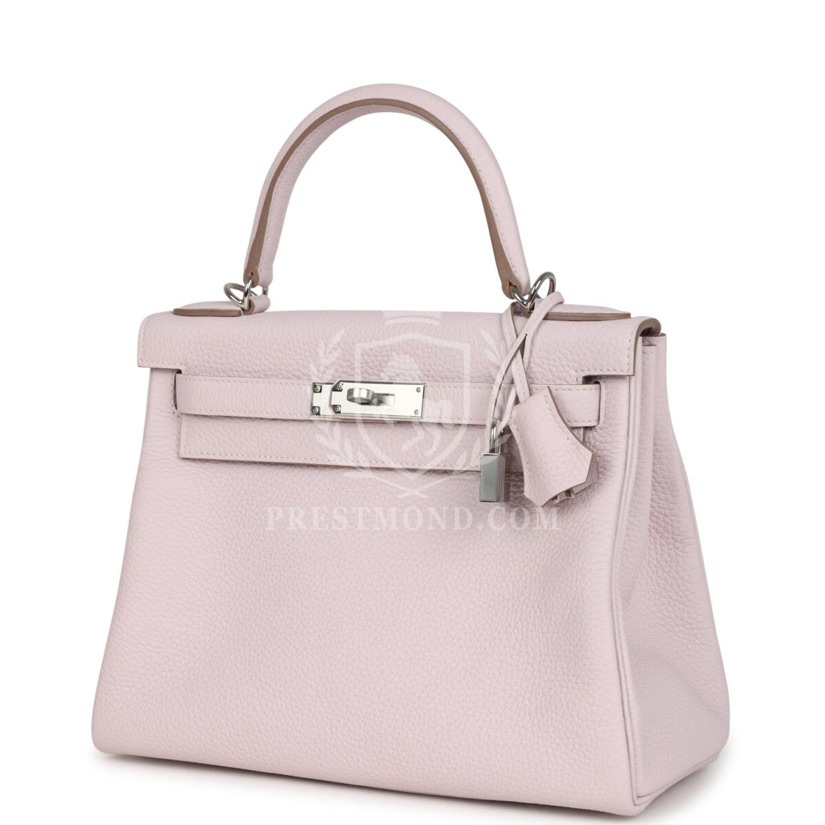 Hermes Kelly Retourne 28 Mauve Pale Clemence PHW — изображение 3