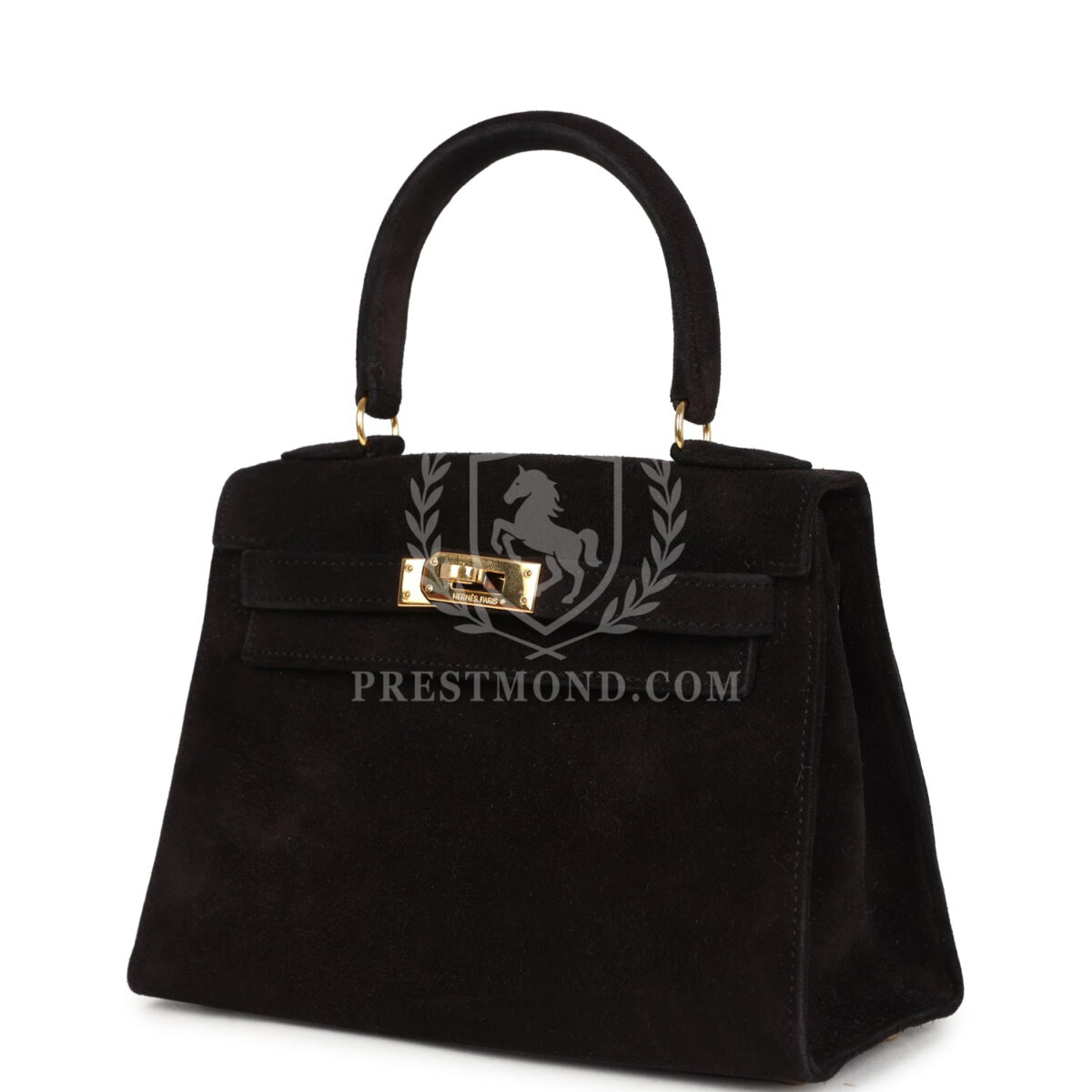Vintage Hermes Kelly Sellier 20 Black Doblis GHW — изображение 5