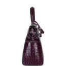 Hermes Kelly Sellier 25 Amethyst Shiny Niloticus Crocodile PHW