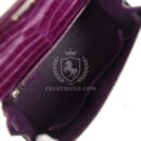 Hermes Kelly Sellier 25 Amethyst Shiny Niloticus Crocodile PHW
