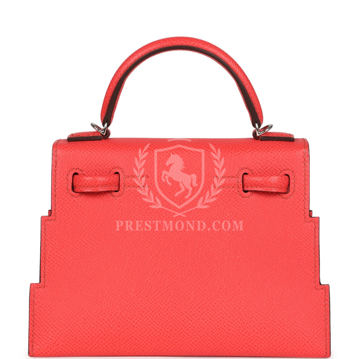 Hermes "Quelle Idolle" Picto Kelly Doll Rose Extreme, Mauve Pale, Craie Epsom, Swift and Gold Matte Alligator PHW — изображение 6