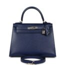 Hermes Kelly Sellier 28 Bleu Saphir Box PHW