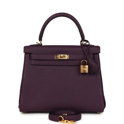 Hermes Kelly Retourne 25 Cassis Togo GHW