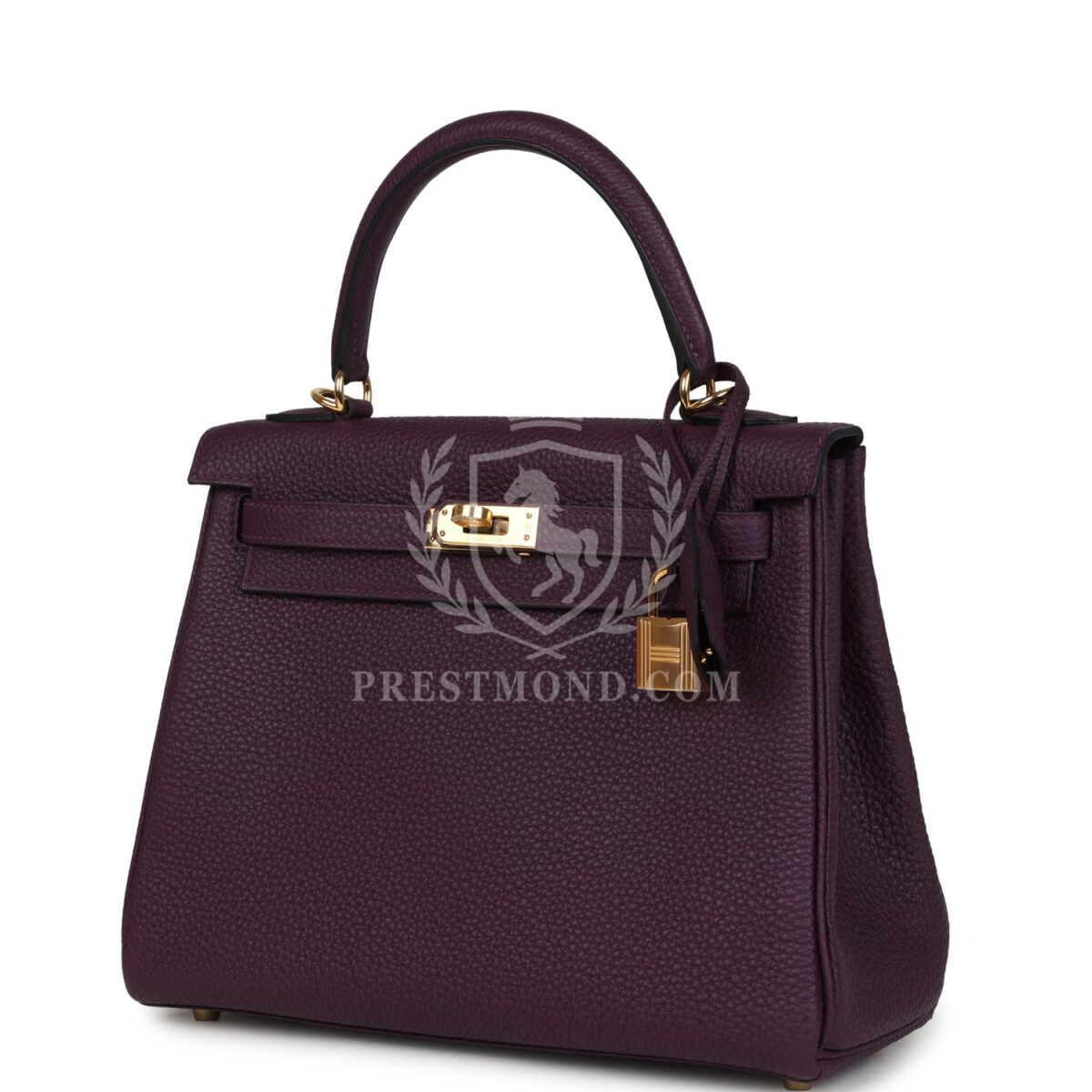 Hermes Kelly Retourne 25 Cassis Togo GHW — изображение 5