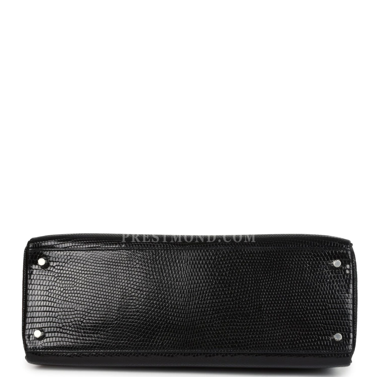 Hermes Kelly Retourne 35 Black Varanus Niloticus Lizard PHW — изображение 6