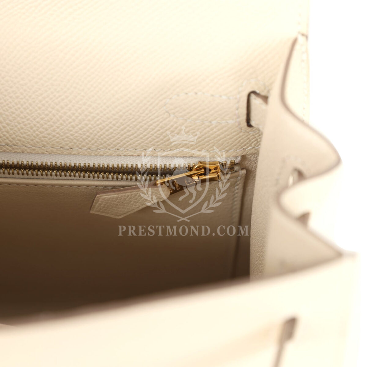 Hermes Kelly Sellier 25 Craie Epsom GHW — изображение 9