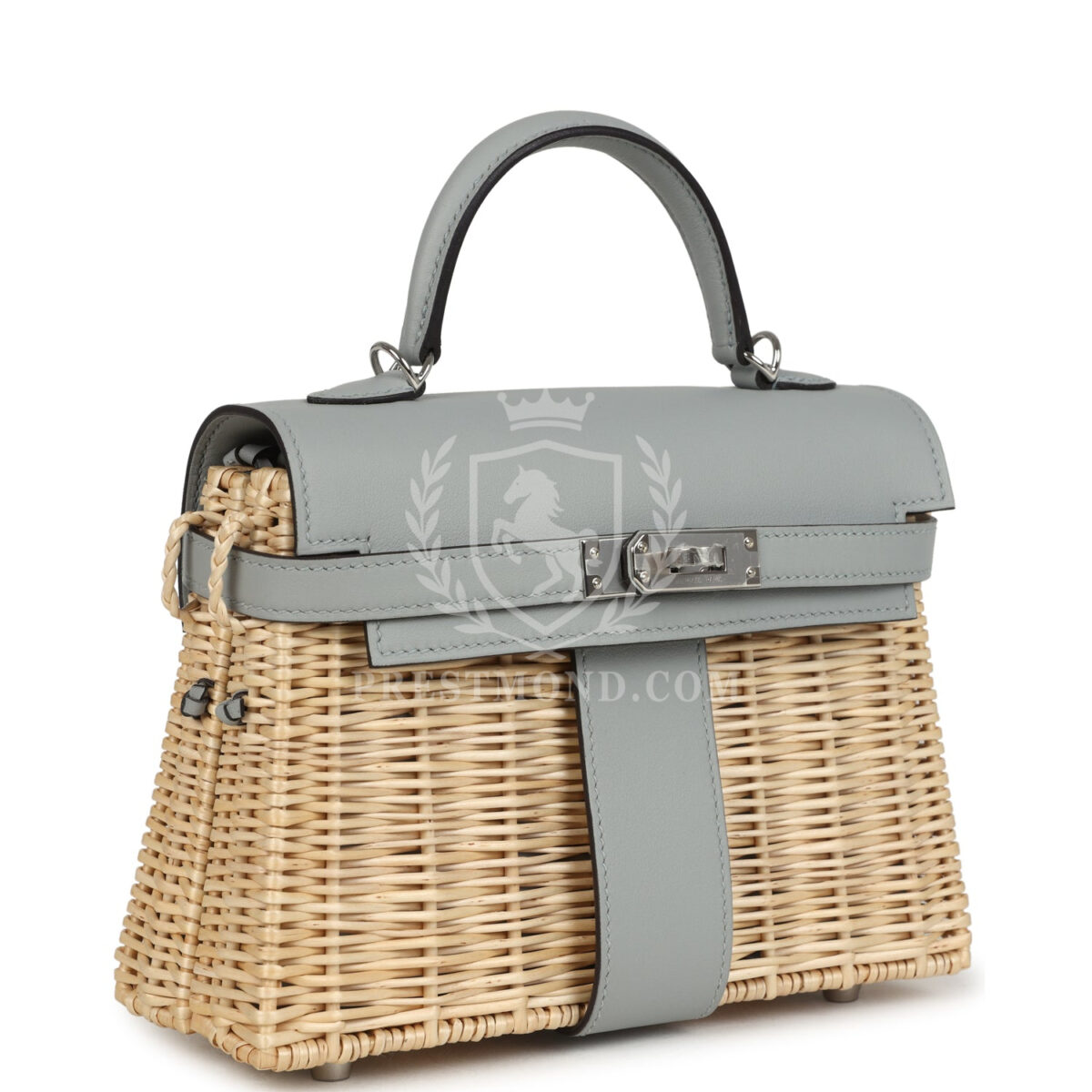 Hermes Mini Picnic Kelly 20 Bleu Glacier Swift PHW — изображение 2