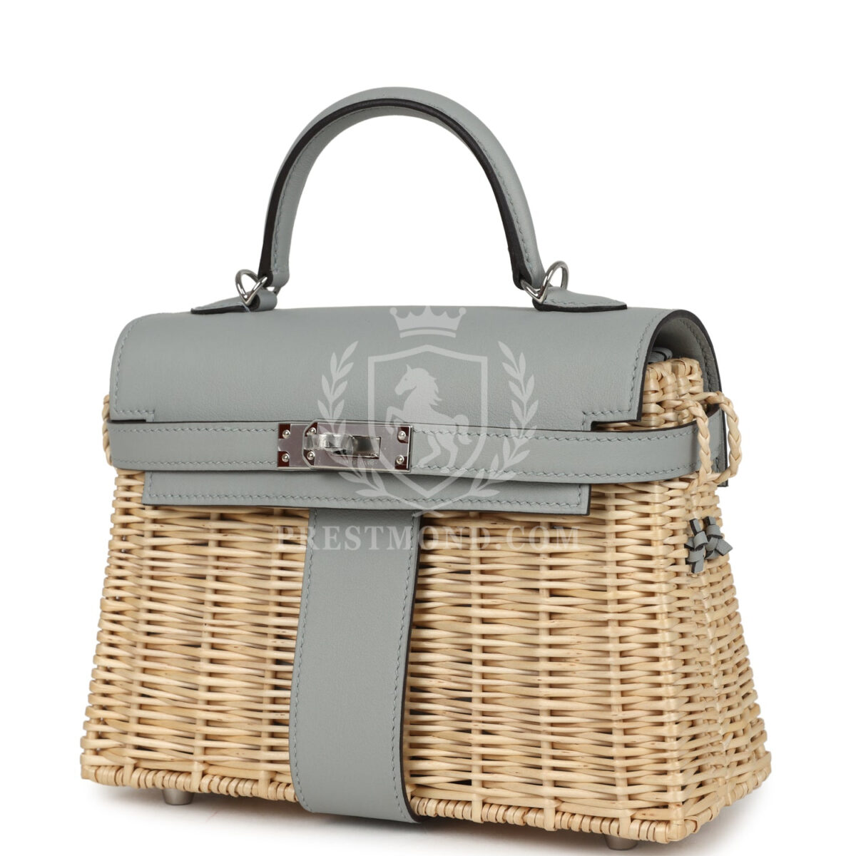Hermes Mini Picnic Kelly 20 Bleu Glacier Swift PHW — изображение 5