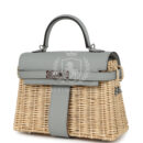 Hermes Mini Picnic Kelly 20 Bleu Glacier Swift PHW