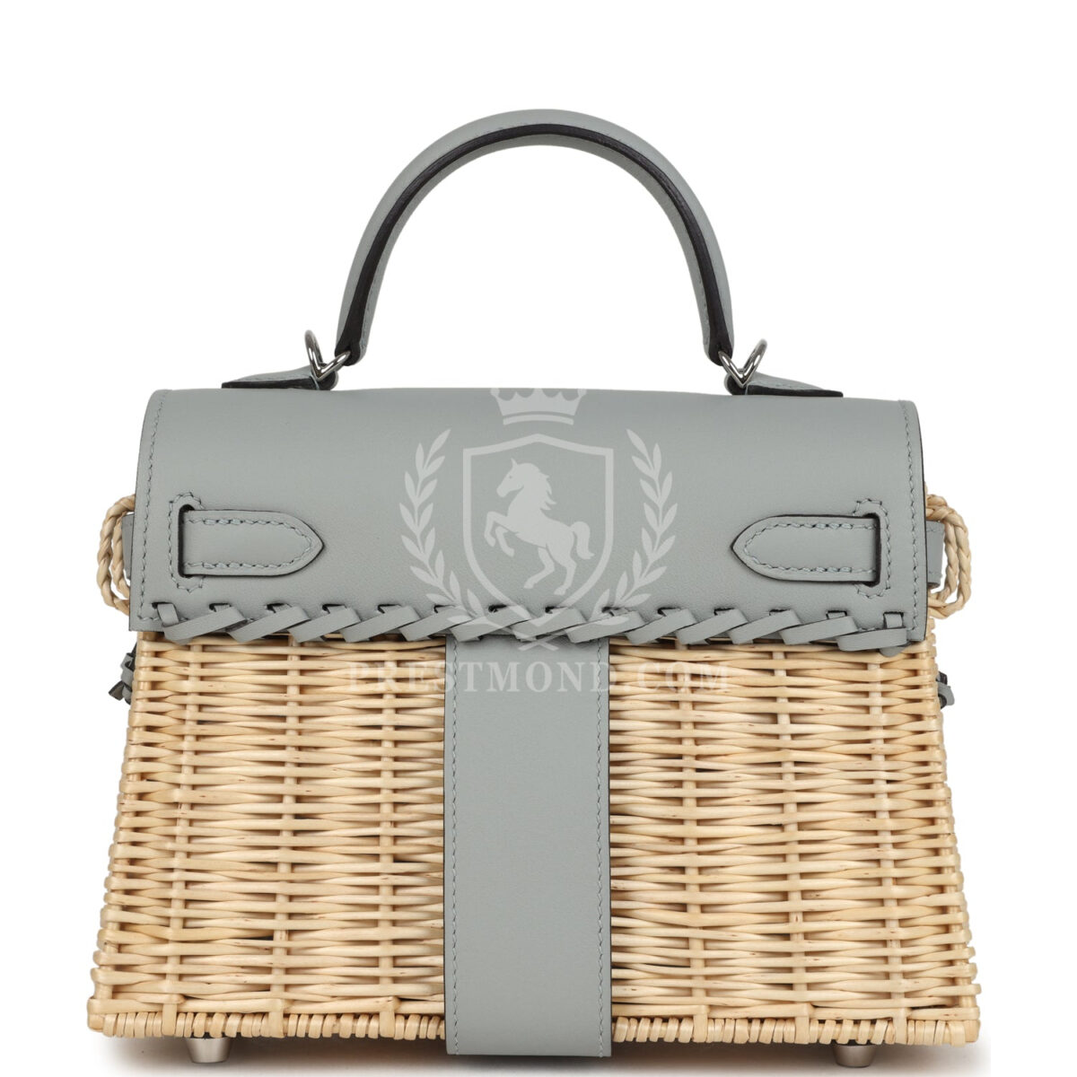 Hermes Mini Picnic Kelly 20 Bleu Glacier Swift PHW — изображение 4