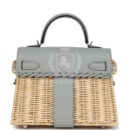 Hermes Mini Picnic Kelly 20 Bleu Glacier Swift PHW
