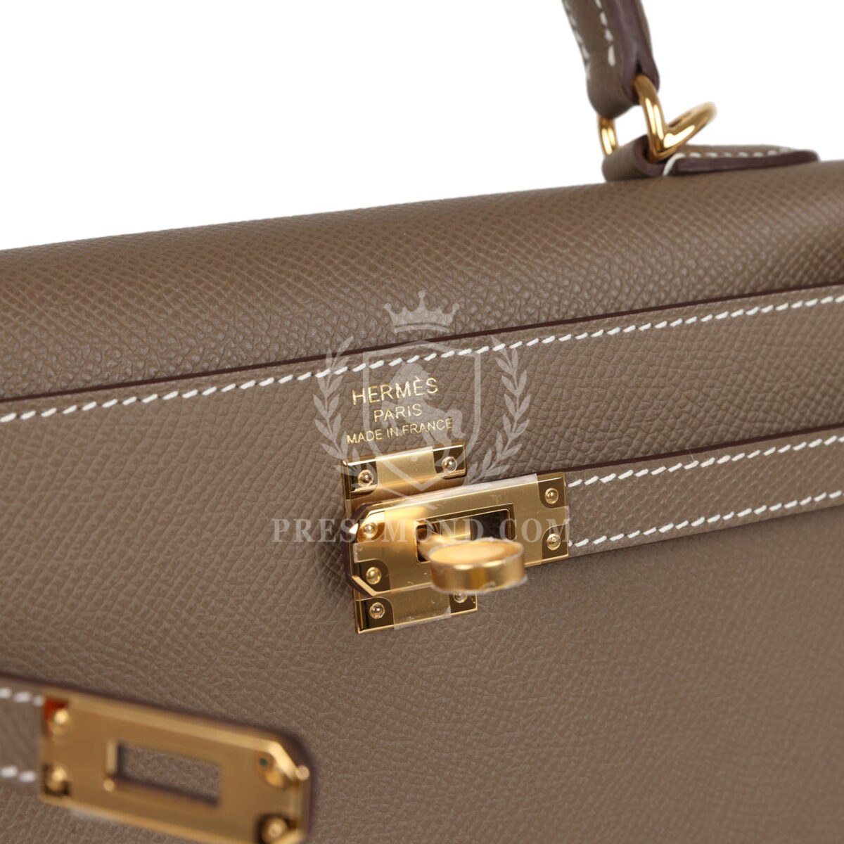 Hermes Kelly Sellier 25 Etoupe Epsom GHW — изображение 7
