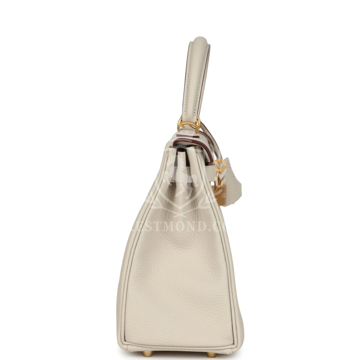 Hermes Special Order (HSS) Kelly Retourne 25 Craie Verso Togo Brushed GHW — изображение 3