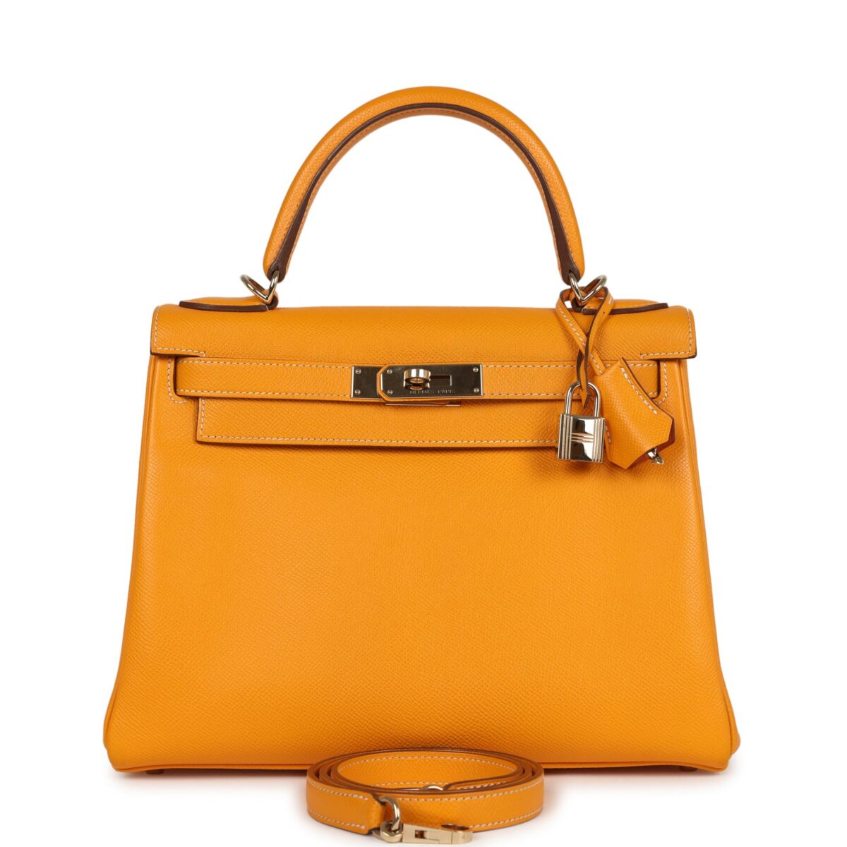 Hermes Kelly Retourne 28 Jaune D'Or Candy Epsom PBHW