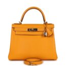 Hermes Kelly Retourne 28 Jaune D'Or Candy Epsom PBHW