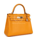 Hermes Kelly Retourne 28 Jaune D'Or Candy Epsom PBHW
