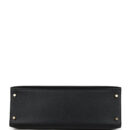 Vintage Hermes Kelly Sellier 35 Black Ardennes GHW