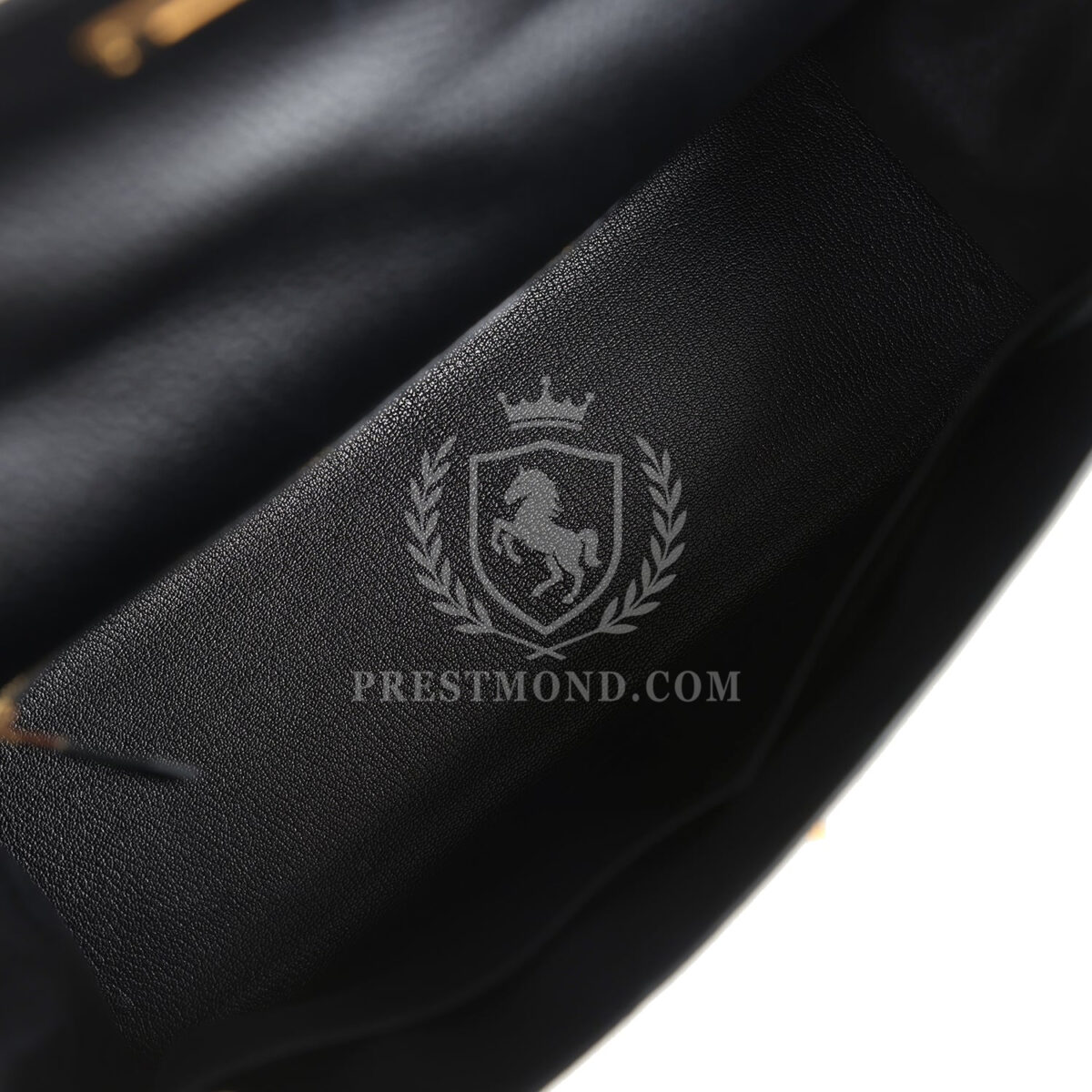 Vintage Hermes Kelly Sellier 35 Black Ardennes GHW — изображение 8