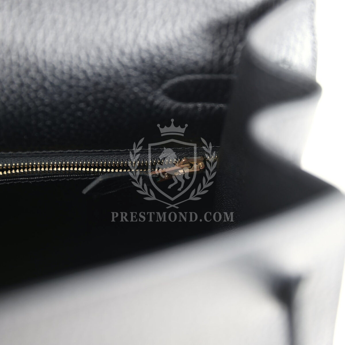Vintage Hermes Kelly Sellier 35 Black Ardennes GHW — изображение 9