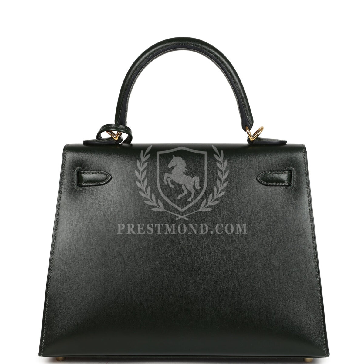 Hermes Kelly Sellier 25 Vert Fonce Box GHW — изображение 4